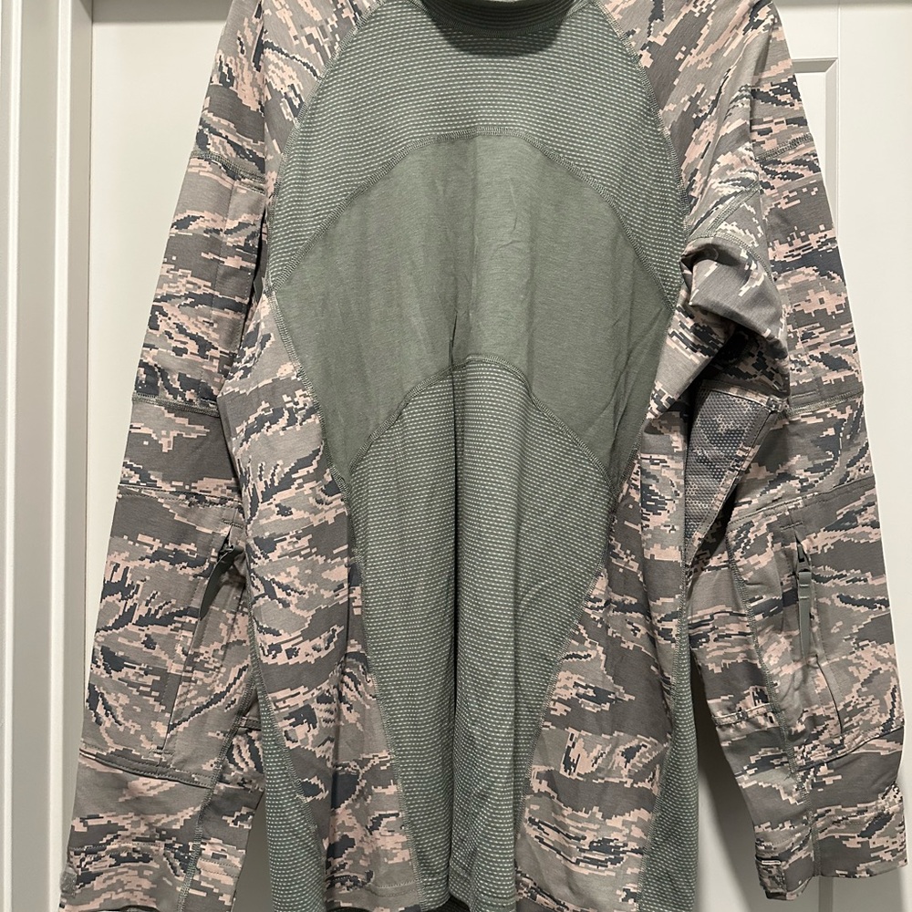 Genuine USAF Massif Tiger Stripe Fire Resistant Airman Battle Shirt